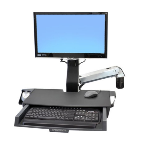 Ergotron StyleView Sit-Stand Combo Arm with Worksurface 61 cm (24") (45-260-026)