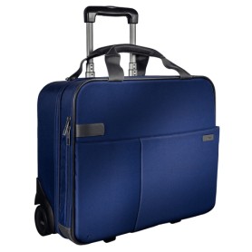 Leitz 60590069 bagaglio Nero, Blu 25 L Pelle, Metallo, Poliestere