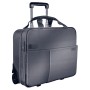 Leitz 60590084 bagaglio Nero, Argento 25 L Pelle, Metallo, Poliestere
