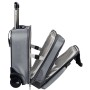 Leitz 60590084 bagaglio Nero, Argento 25 L Pelle, Metallo, Poliestere