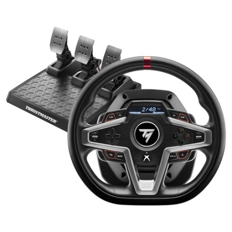 Thrustmaster 4460182 periferica di gioco Nero USB Sterzo + Pedali Analogico/Digitale PC, Xbox One, Xbox One S, Xbox One 