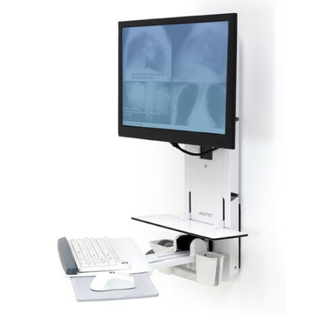 Ergotron 61-080-062 supporto da tavolo per Tv a schermo piatto Bianco