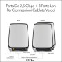 Netgear RBK853 Banda tripla (2.4 GHz/5 GHz/5 GHz) Wi-Fi 6 (802.11ax) Grigio 4 Interno (RBK853-100EUS)