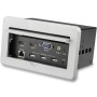 StarTech.com BOX4HDECP2 AV bridge 3840 x 2160 Pixel Collegamento ethernet LAN Argento