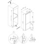 Amica EKGCS 387 931 frigorifero-congelatore da incasso, altezza nicchia: 178 cm, 246 L, tecnologia porta scorrevole