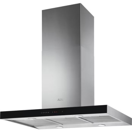 AEG DIE5961HG EEK: Cappa a isola, 90 cm di larghezza, touch control, funzione Hob²Hood, SilenceTech