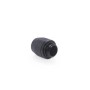 HF Anschraubtlle TPV Metall - 12,7/7,6mm Gerade - Black (schwarz) (17638)