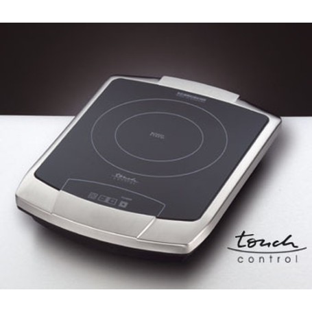 Rommelsbacher CT 2203/TC piano cottura Nero, Acciaio inossidabile Superficie piana Ceramica 1 Fornello(i)