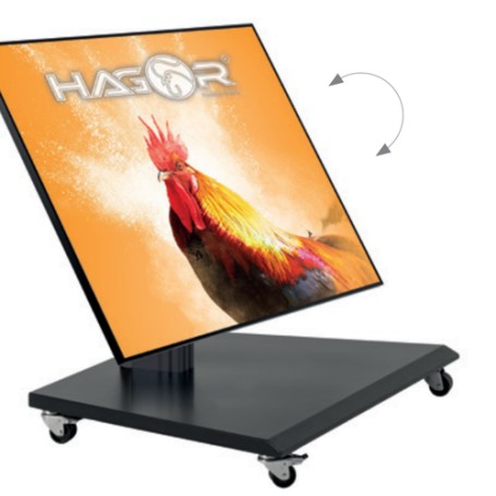 Hagor BrackIT Stand low tilt 139,7 cm (55") Nero (8225)