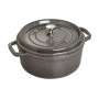 Staub 40500-246-0 padella 3,8 L Rotondo Grafite, Grigio