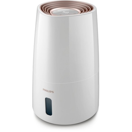 Philips 3000 series HU3916/10 umidificatore Ultrasonico 3 L Rose Gold, Bianco 25 W