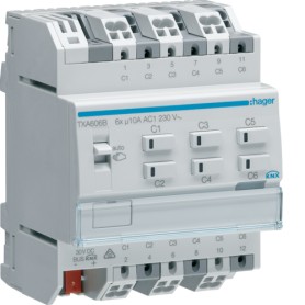 Hager TXA606B presa energia Grigio