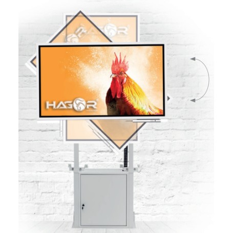 Hagor Wall Lift Pro Light III Flip 139,7 cm (55") Grigio (8215)