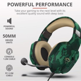 GXT323C CARUS HEADSET JUNGLE CAMO (24319)