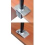 Ergotron WorkFit 45-405-026 supporto da tavolo per Tv a schermo piatto 106,7 cm (42") Alluminio (45-405-026)