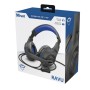 Trust GXT 307B Ravu Gaming Headset for PS4 Auricolare Cablato A Padiglione Giocare Nero, Blu (23250TRS)