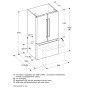 GAGGENAU RY295350 - SERIE 200, PORTA FINESTRA, NERO, NO FROST, 183 X 91 CM