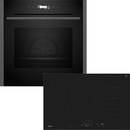 Neff Collection BCR2780G - Set forno, incasso, B24CR71G0 + T68FUV4L0, forno, piano cottura a induzione