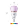 Philips LED Lampadina Smart Dimmerabile Luce Bianca o Colorata Attacco E14 40WSfera (929003499721)