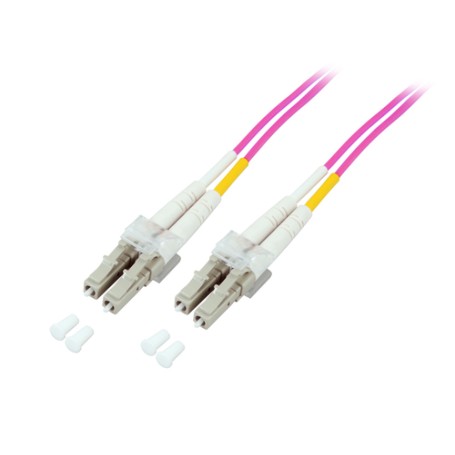 Alcasa 0.5m LC/LC cavo a fibre ottiche 0,5 m OM4 Viola (LW-8005LC4)