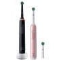 Oral-B Pro 3 3900N Gift Edition Adulto Spazzolino rotante-oscillante Nero, Rosa (Pro 3 3900N bk/pk)
