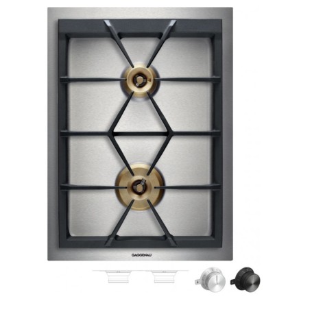 Gaggenau VG425215 Piano cottura a gas finitura acciaio da 38 cm