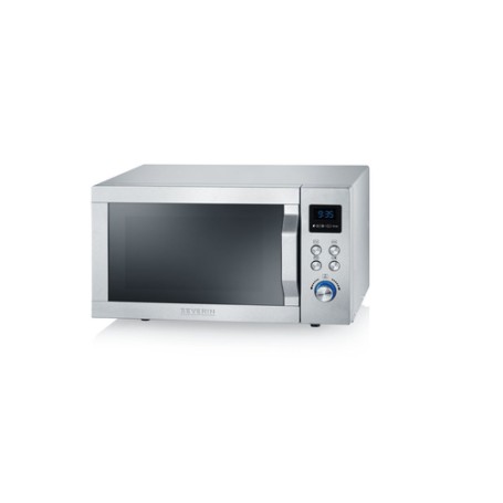 Severin MW 7751 forno a microonde Superficie piana Microonde con grill 20 L 800 W Argento, Acciaio inossidabile