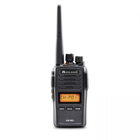 Midland G18 Pro ricetrasmittente 99 canali 446.00625 - 446.19375 MHz Nero (C1145.02)