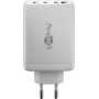 USB-C PD Multiport-Schnellladegert 100 Watt (wei, 1x USB-A QC, 3x USB-C PD, GaN-Technologie) (65556)