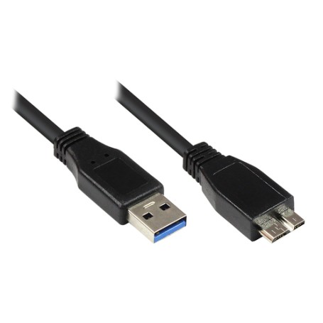 Alcasa 2710-MB05 cavo USB 5 m USB 3.2 Gen 1 (3.1 Gen 1) USB A Micro-USB B Nero