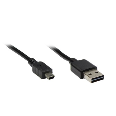 Alcasa USB 2.0 A/mini, 2m cavo USB USB A Mini-USB A Nero (3310-EU02)