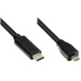 Alcasa GC-M0123 cavo USB 2 m USB 2.0 Micro-USB B USB C Nero