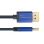 Alcasa 4814-SF005B cavo DisplayPort 0,5 m Blu