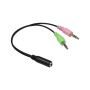 Alcasa AD-35B2 cavo audio 0,2 m 3.5mm Nero