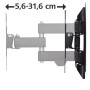 Hama 00118101 Supporto TV a parete 121,9 cm (48") Nero