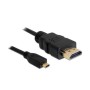 DeLOCK 4043619826643 cavo HDMI 2 m HDMI tipo A (Standard) HDMI tipo D (Micro) Nero
