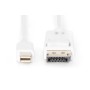 Digitus AK-340102-020-W cavo DisplayPort 2 m Mini DisplayPort Bianco