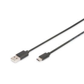 Digitus AK-300154-018-S cavo USB 1,8 m USB 2.0 2 x USB A USB C Nero