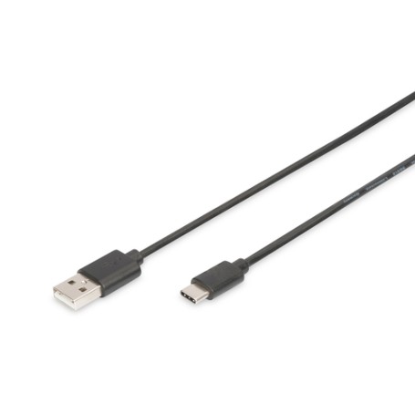 Digitus AK-300154-018-S cavo USB 1,8 m USB 2.0 2 x USB A USB C Nero