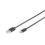 Digitus AK-300154-018-S cavo USB 1,8 m USB 2.0 2 x USB A USB C Nero