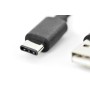 Digitus AK-300154-018-S cavo USB 1,8 m USB 2.0 2 x USB A USB C Nero