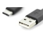 Digitus AK-300154-018-S cavo USB 1,8 m USB 2.0 2 x USB A USB C Nero