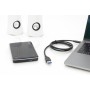Digitus AK-300146-010-S cavo USB 1 m USB 2.0 USB C USB A Nero