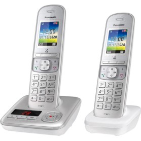 Panasonic KX-TGH722 Telefono DECT Identificatore di chiamata Perlato, Argento (KX-TGH722GG)