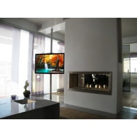 Techly ICA-TR32 Supporto TV a parete 177,8 cm (70") Nero, Grigio