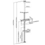 Techly ICA-TR32 Supporto TV a parete 177,8 cm (70") Nero, Grigio