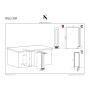 Swisscave WLU-30F , cantinetta per vino sottobanco a 1 zona, 15 cm, 9 bottiglie, nero