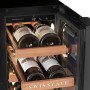 Swisscave WLU-50F , frigorifero per vino sottobanco a 1 zona, 30 cm, 15 bottiglie, nero