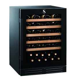 Swisscave WLB-160F , frigorifero per vino a 1 zona, 82 cm, 47 bottiglie, nero