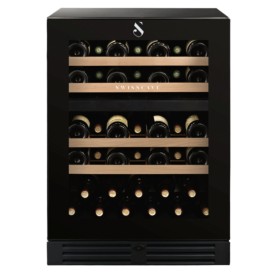 Swisscave WLB-160DF , frigorifero per vino a 1 zona, 82 cm, 40 bottiglie, nero